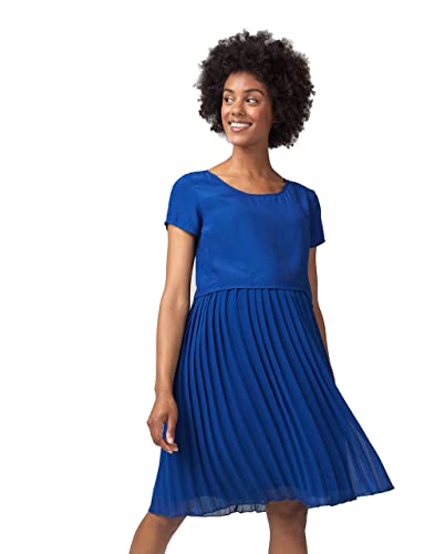 ESPRIT Maternity Damen Dress Mix Nursing ss Kleid, Blau (Bright Blue 410), (Herstellergröße: 36) von ESPRIT Maternity