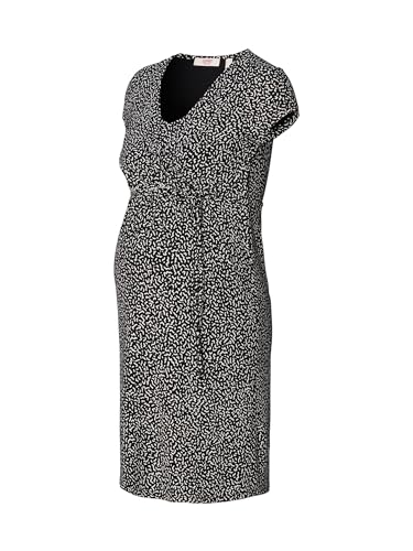 ESPRIT Maternity Damen Dress Nursing Short Sleeve Allover Print Kleid, Tiefschwarz-002, X-Large ESPRIT Maternity Damen Dress Nursing Short Sleeve Allover Print Kleid, Tiefschwarz-002, X-Large von ESPRIT Maternity