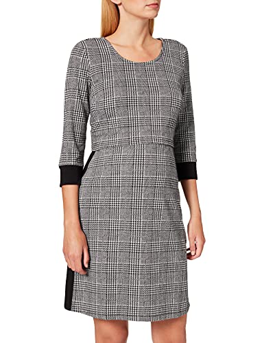 ESPRIT Maternity Damen Dress Nursing yd Check Kleid, Mehrfarbig (Black 001), 36 (Herstellergröße: S) von ESPRIT Maternity