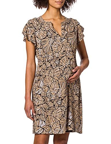 ESPRIT Maternity Damen Dress WVN Nursing ss AOP Kleid, Black Ink-003, 44 von ESPRIT Maternity