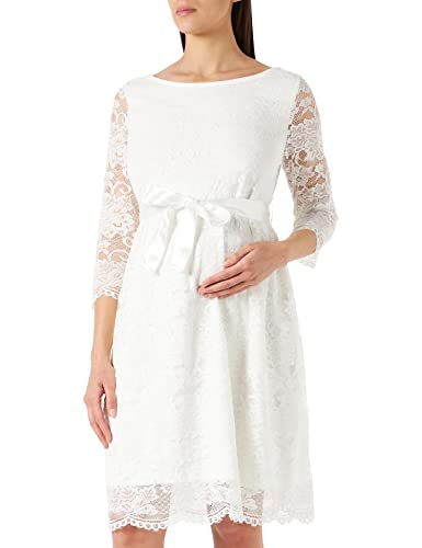 ESPRIT Maternity Damen Dress Woven 3/4 Sleeve Kleid, Bright White - 101, 42 EU von ESPRIT