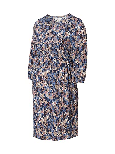 ESPRIT Maternity Damen Woven Nursing Dress 3/4 Sleeve All-over Print Kleid, Blue - 300, 44 EU von ESPRIT Maternity