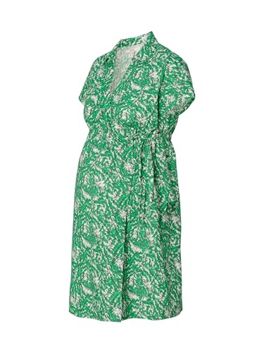 ESPRIT Maternity Damen Dress Woven Nursing Short Sleeve Allover Print Kleid, Grün glänzend-330, Small von ESPRIT Maternity