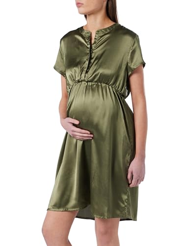 ESPRIT Maternity Damen Dress Woven Nursing Short Sleeve Kleid, Olivgrün-310, Large von ESPRIT Maternity