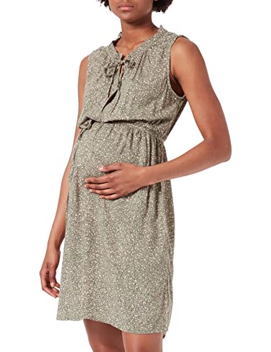 ESPRIT Maternity Damen Dress Woven Nursing Sleeveless All-over Print Kleid, Real Olive - 307, 34 EU von ESPRIT Maternity