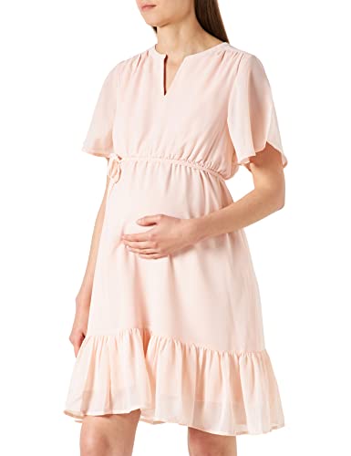 ESPRIT Maternity Damen Dress Woven Short Sleeve Kleid, Light Pink - 690, 34 EU von ESPRIT