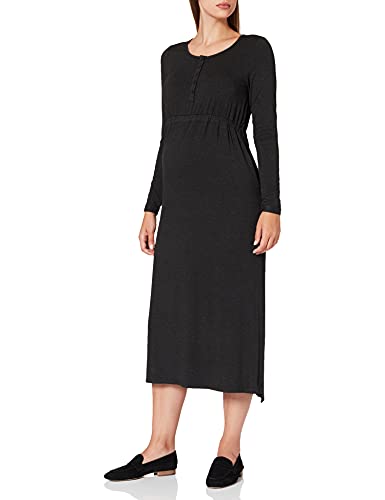 ESPRIT Maternity Damen Dress ls Kleid, Anthracite Melange-005, S von ESPRIT Maternity