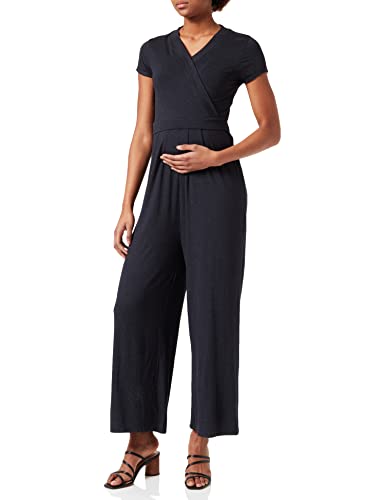 ESPRIT Maternity Damen Jumpsuit Nursing Short Sleeve Over The Belly Overalls, Night Sky Blue-485, 46 von ESPRIT Maternity