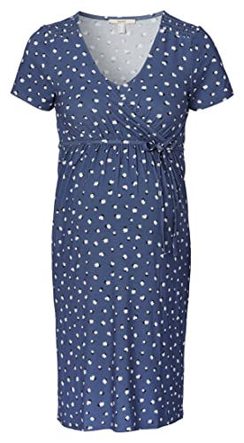 ESPRIT Maternity Damen Jurk met korte mouwen, all-over print Kleid, Smoke Blue - 404, 36 EU von ESPRIT Maternity