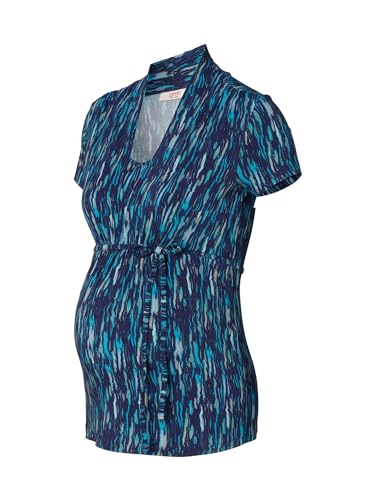 ESPRIT Maternity Damen Nursing Short Sleeve Allover Print T-Shirt, Dark Navy-402, X-Large von ESPRIT Maternity