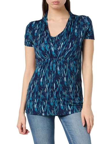 ESPRIT Maternity Damen Nursing Short Sleeve Allover Print T-Shirt, Dunkles Marineblau 402, Medium von ESPRIT Maternity