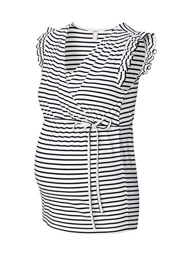 ESPRIT Maternity Damen Nursing Sleeveless Stripe T-Shirt, Blau - 485, XXL EU von ESPRIT