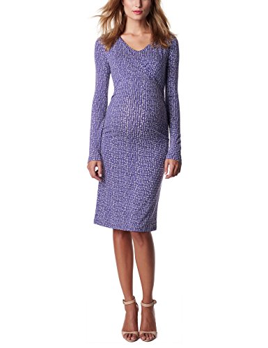 ESPRIT Maternity Damen P84273 Umstandskleid, Mehrfarbig (Columbine Blue 463), 40 (Herstellergröße: L) von ESPRIT Maternity