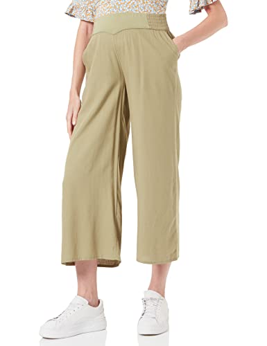 ESPRIT Damen Pants Woven Under The Belly 7/8 Hose, Real Olive-307, 40 von ESPRIT