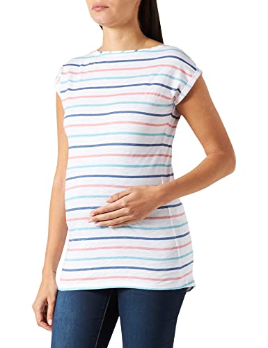 ESPRIT Maternity Damen T-shirt met korte mouwen en allover print T Shirt, Bright White - 101, S von ESPRIT Maternity