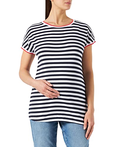 ESPRIT Maternity Damen Short Sleeve Stripe T-Shirt, Night Sky Blue-485, XS von ESPRIT Maternity