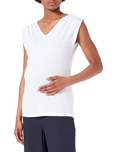 ESPRIT Maternity Damen Sleeveless T-shirt T Shirt, Bright White - 101, 44 EU von ESPRIT Maternity