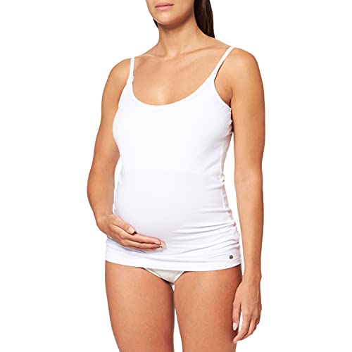 ESPRIT Maternity Damen Spaghetti top Nursing Umstandstop, Weiß (White 100), 40 (Herstellergröße: L) von ESPRIT Maternity
