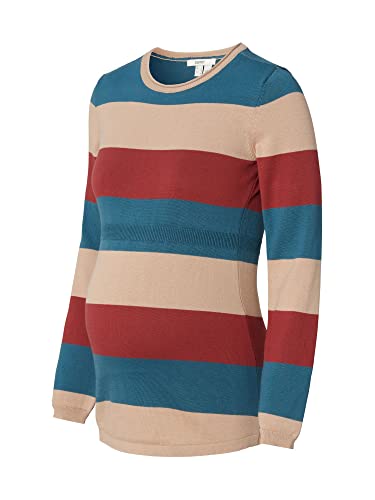 ESPRIT Maternity Damen Sweater Long Sleeve Stripe Pullover, Dark Red - 611, 44 EU von ESPRIT Maternity