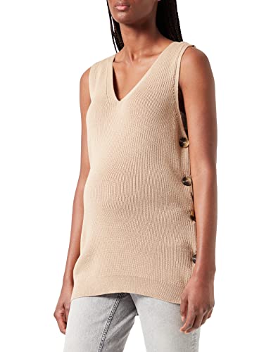 ESPRIT Maternity Damen Sweater Nursing Sleeveless Pullover, Light Taupe - 260, 34 EU von ESPRIT Maternity