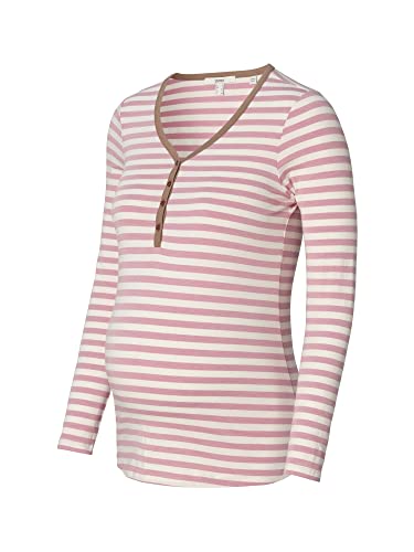 ESPRIT Maternity Damen T-shirt Nursing lange mouw Stripe T Shirt, Dusty Purple - 547, 36 EU von ESPRIT Maternity