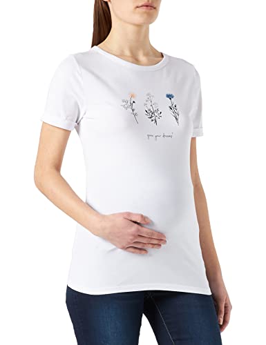 ESPRIT Maternity Damen T-shirt met korte mouwen T Shirt, Bright White - 101, 34 EU von ESPRIT Maternity