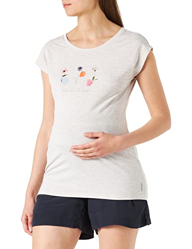 ESPRIT Maternity Damen T-shirt met korte mouwen T Shirt, Oatmeal Melange - 006, 40 EU von ESPRIT Maternity