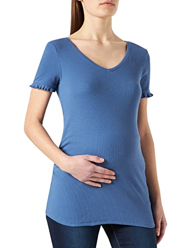 ESPRIT Maternity Damen T-shirt met korte mouwen T Shirt, Smoke Blue - 404, 44 EU von ESPRIT Maternity