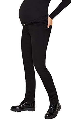 ESPRIT Maternity Damen leichte Sommer Chino Umstandshose Pants 5-Pocket Hose (34 (Herstellergröße: 34/36), schwarz (Black)) von ESPRIT Maternity