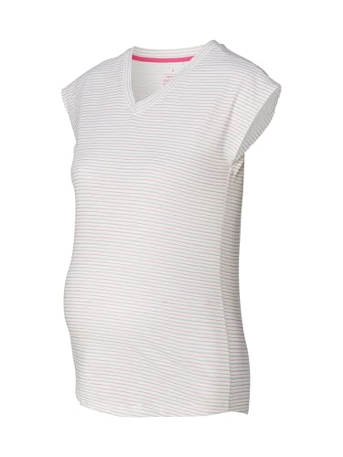 ESPRIT Maternity Damen Short Sleeve Stripe T-Shirt, Strahlendes Weiß 101, X-Large von ESPRIT Maternity