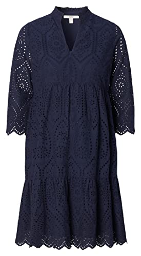 ESPRIT Maternity Damen Dress Woven Nursing 3/4 Sleeve Kleid, Night Sky Blue - 485, 36 EU von ESPRIT