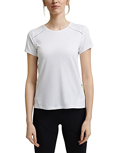 ESPRIT Damen 041EI1K304 Wander-Shirt, 100/WHITE, L von ESPRIT Sports