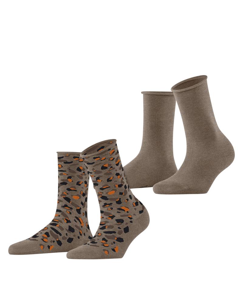 ESPRIT socks & tights - Esprit Art Pattern 2-Pack Damen - Gr. - 36.5 von ESPRIT socks & tights