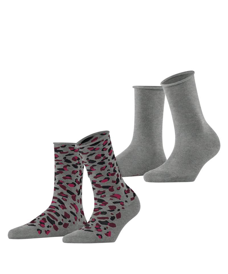 ESPRIT socks & tights - Esprit Art Pattern 2-Pack Damen light grey - Gr. - 40.5 von ESPRIT socks & tights