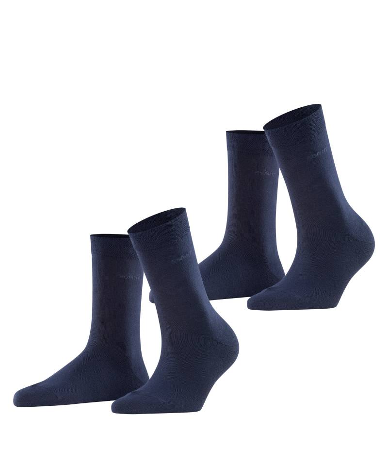 ESPRIT socks & tights - Esprit Basic Easy 2-Pack Damen marine - Gr. - 36.5 von ESPRIT socks & tights