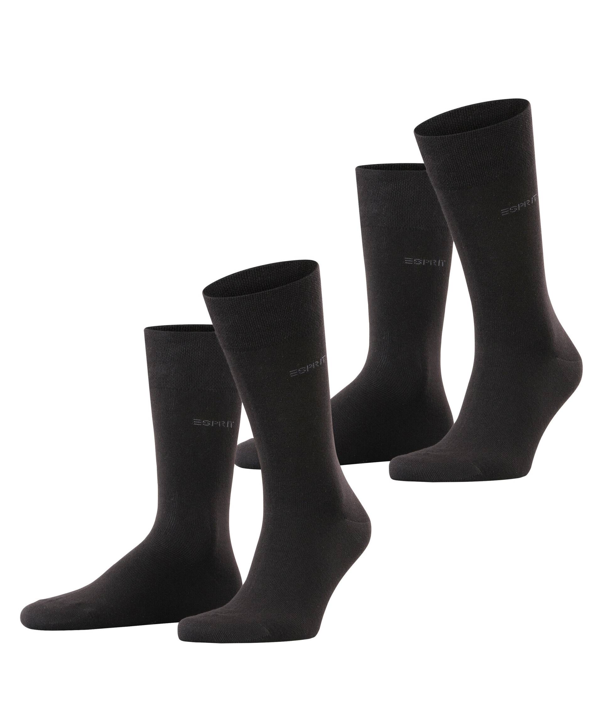 ESPRIT socks & tights - Esprit Basic Easy 2-Pack Herren black - Gr. - 40.5 von ESPRIT socks & tights