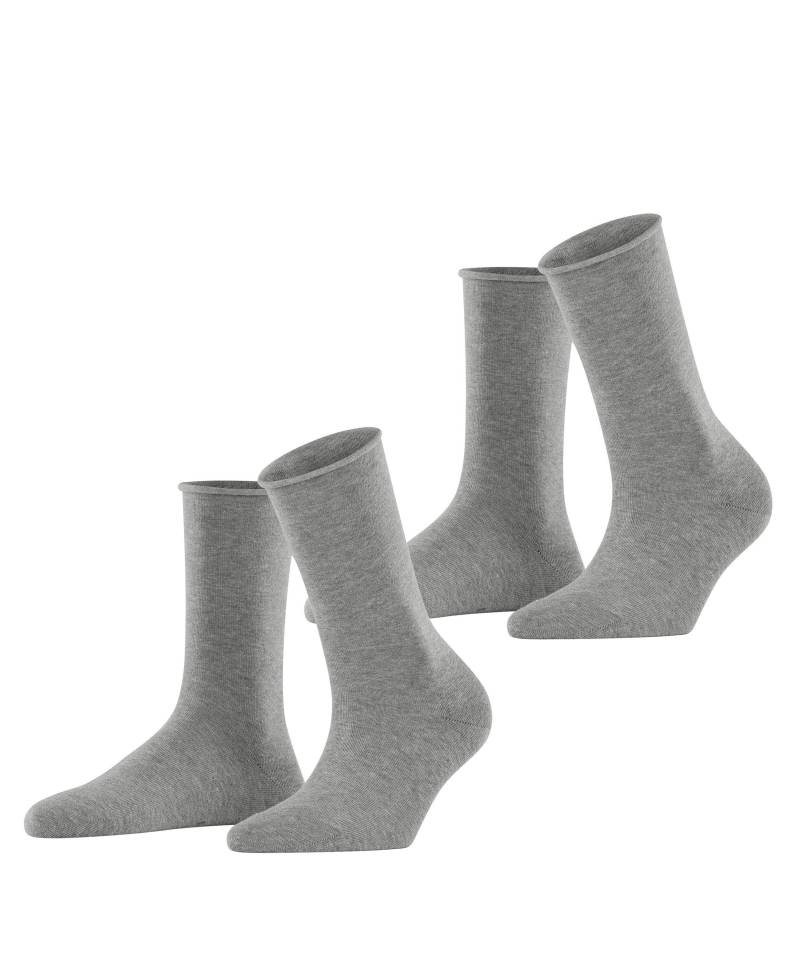 ESPRIT socks & tights - Esprit Basic Pure 2-Pack Damen light greymel. - Gr. - 36.5 von ESPRIT socks & tights