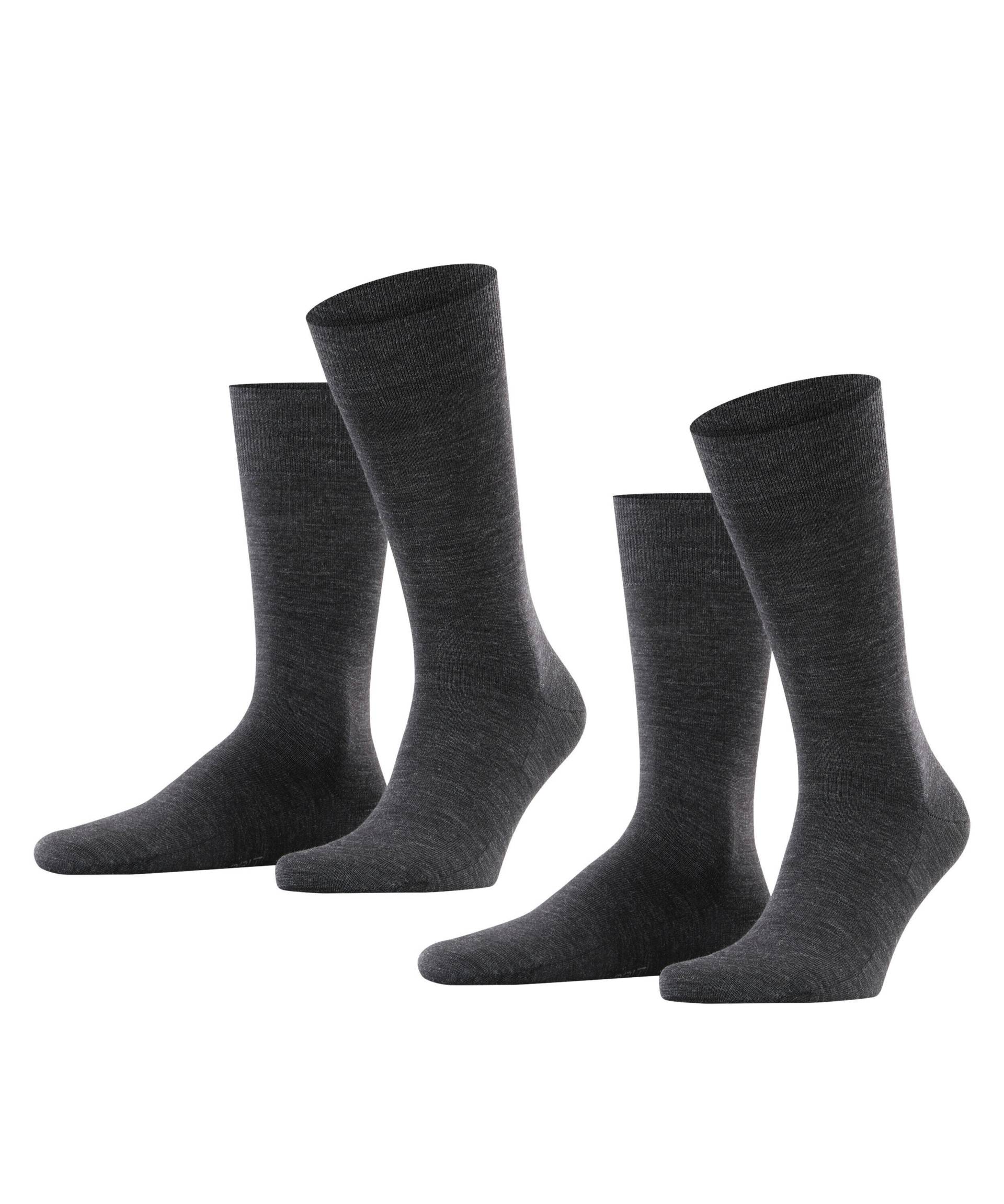 ESPRIT socks & tights - Esprit Basic Wool 2-Pack Herren anthra.mel - Gr. - 44.5 von ESPRIT socks & tights