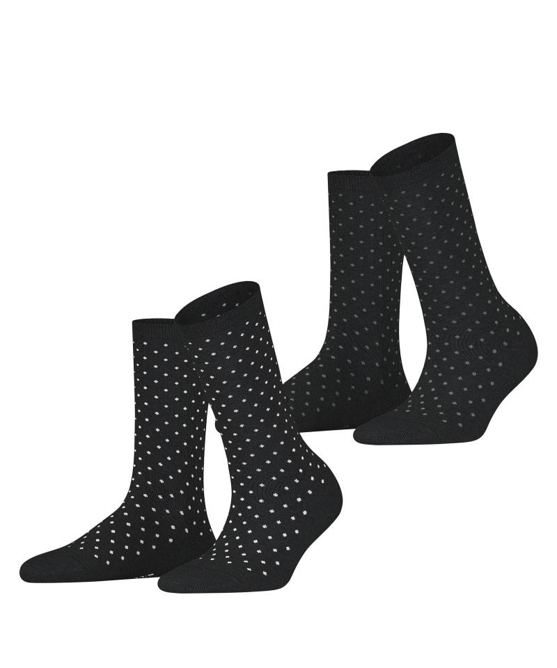 ESPRIT socks & tights - Esprit Fine Dot 2-Pack Damen black - Gr. - 36.5 von ESPRIT socks & tights
