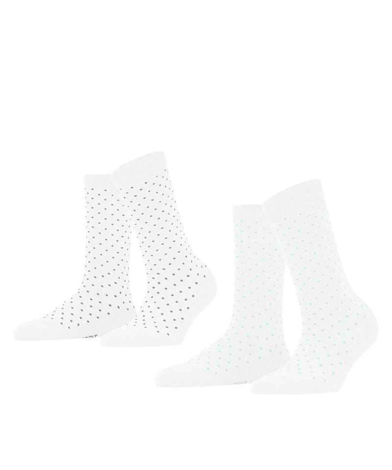 ESPRIT socks & tights - Esprit Fine Dot 2-Pack Damen raw white - Gr. - 40.5 von ESPRIT socks & tights