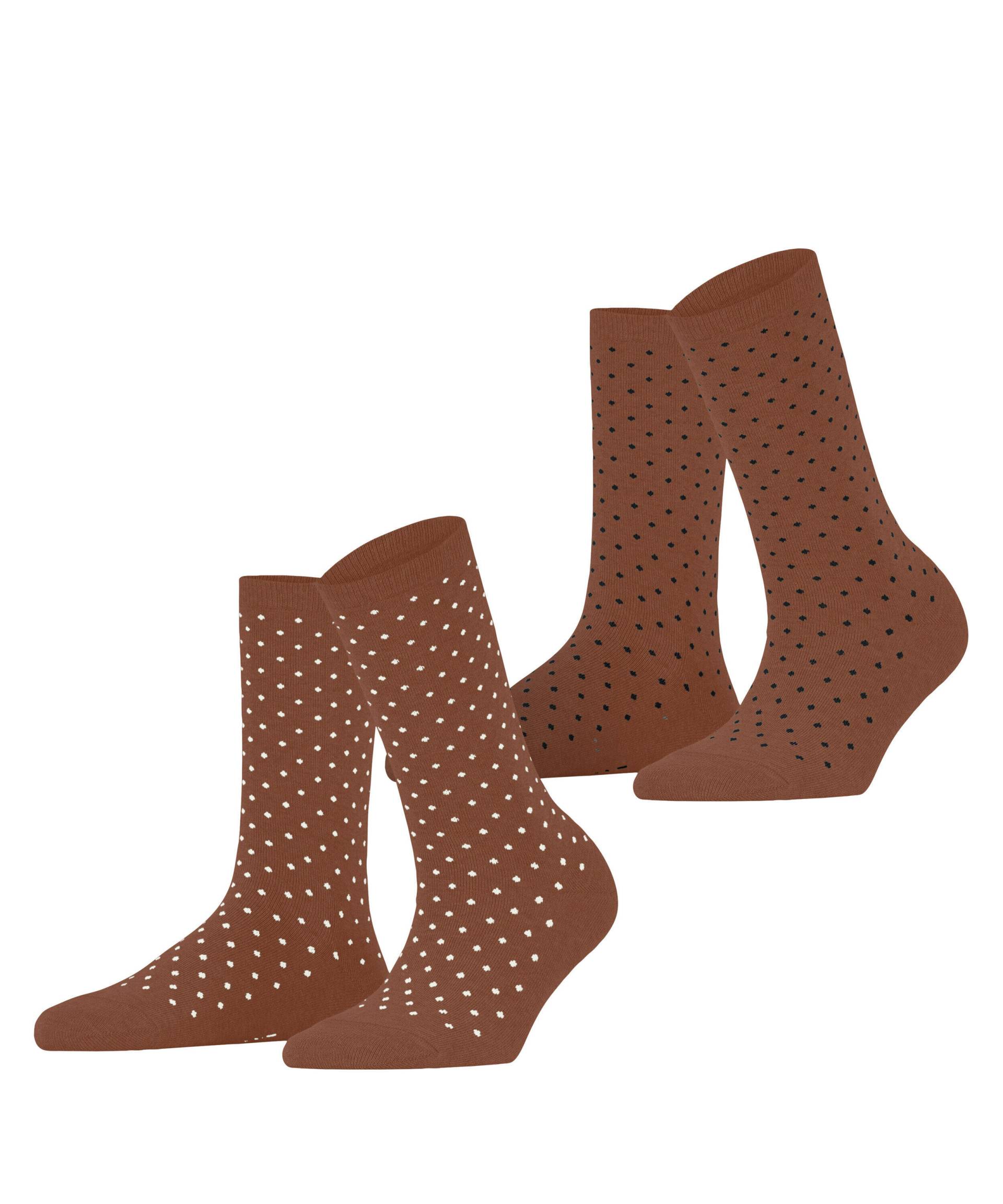 ESPRIT socks & tights - Esprit Fine Dot 2-Pack Damen rosewood - Gr. - 36.5 von ESPRIT socks & tights
