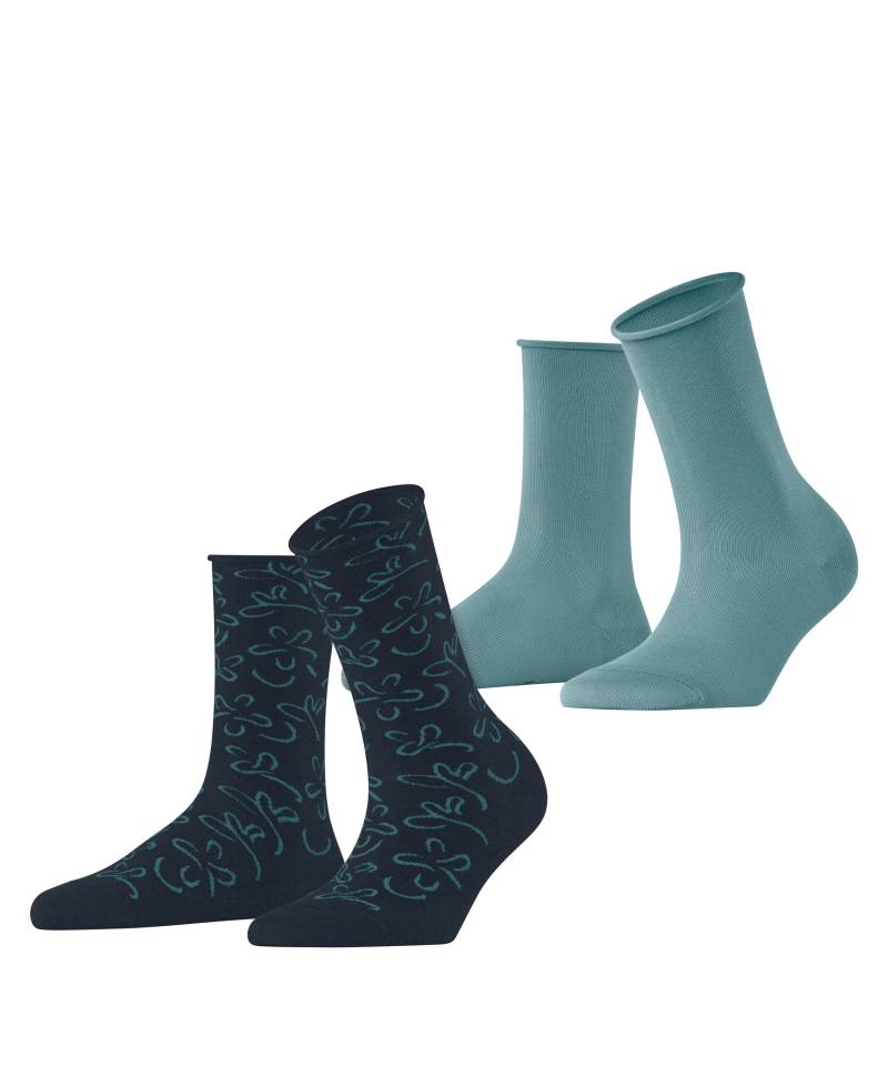 ESPRIT socks & tights - Esprit Flower Lines 2-Pack Damen sortiment - Gr. - 36.5 von ESPRIT socks & tights