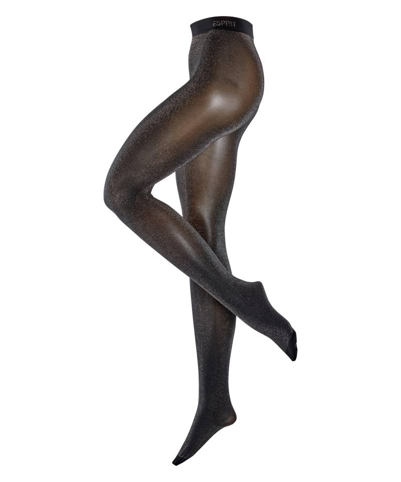 ESPRIT socks & tights - Esprit Glitter 80 DEN Damen black - Gr. - 41 von ESPRIT socks & tights