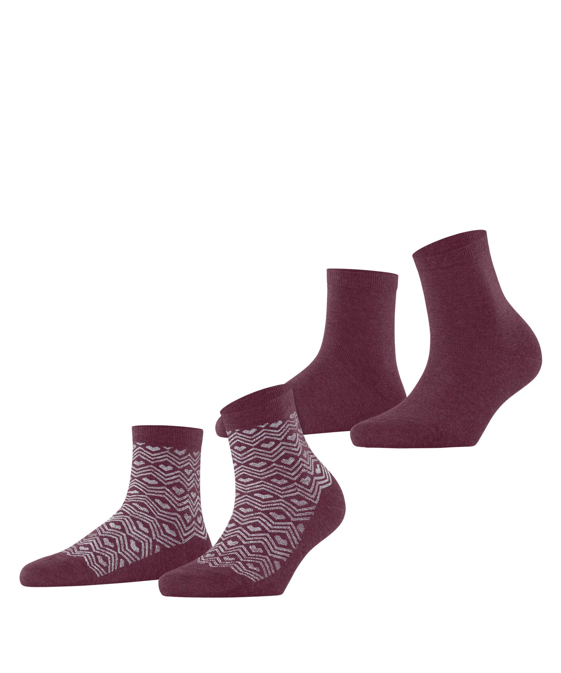 ESPRIT socks & tights - Esprit Heart Pattern 2-Pack Damen sortiment - Gr. - 36.5 von ESPRIT socks & tights
