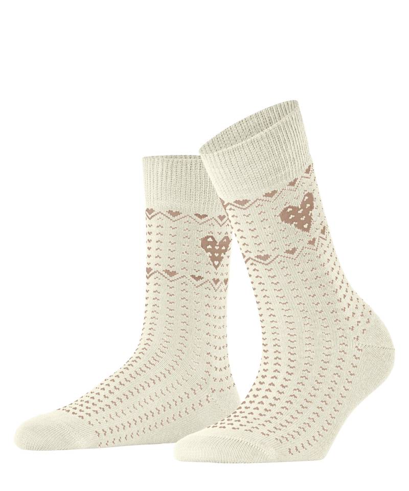 ESPRIT socks & tights - Esprit Norwegian Heart Damen woolwhite - Gr. - 36.5 von ESPRIT socks & tights