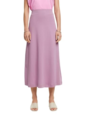ESPRIT Damen 044ee1d327 Rock, 550/Mauve, L von ESPRIT