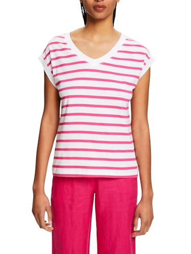 ESPRIT Damen 044ee1k312 T-Shirt, 662/Pink Fuchsia, X-Small von ESPRIT