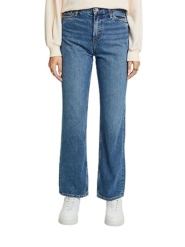 ESPRIT Retro-Jeans mit gerader Passform und hohem Bund von ESPRIT