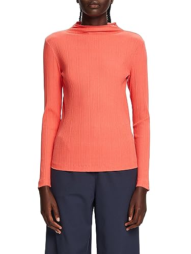 ESPRIT Damen 083EE1K306 T-Shirt, 640/CORAL RED, XXL von ESPRIT