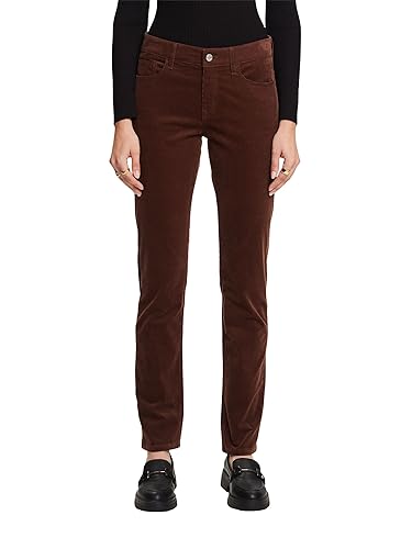 ESPRIT Damen 093EE1B305 Hose, 210/BROWN, 25 W/32 L von ESPRIT